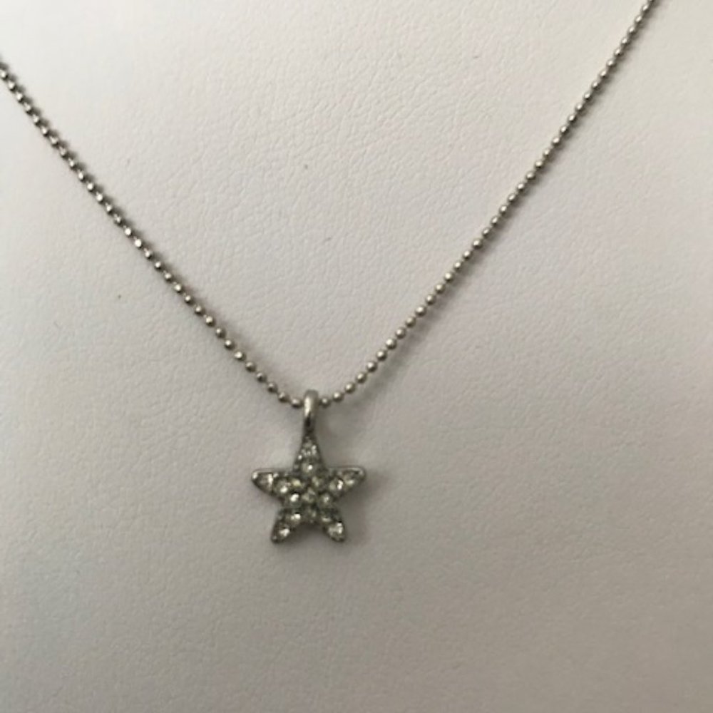 Lia Sophia - Cut Crystal Star & Silver Necklace